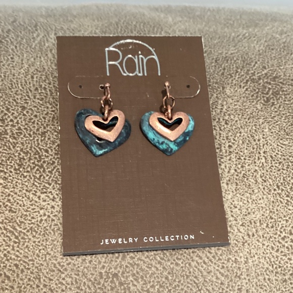 Rain Southwest style heart earrings New - Picture 1 of 3
